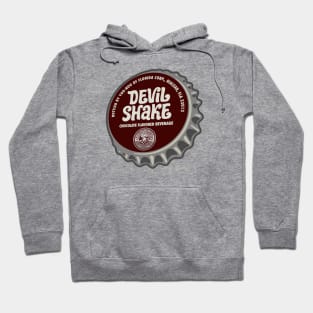 Vintage Devil Shake Chocolate Beverage Bottlecap Hoodie